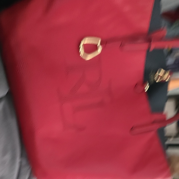 Ralph Lauren Red and Black Tote Bag - Picture 1 of 5